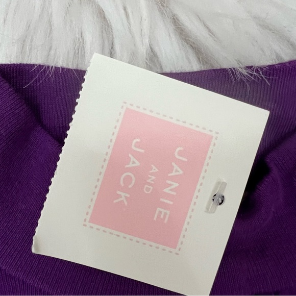 NWT!! Janie and Jack Purple Turtleneck with Embroidered Maltese Dog on Collar - Picture 5 of 11